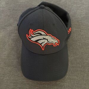 Y2K New Era Denver Broncos Charcoal Gray/Orange mesh fitted Cap